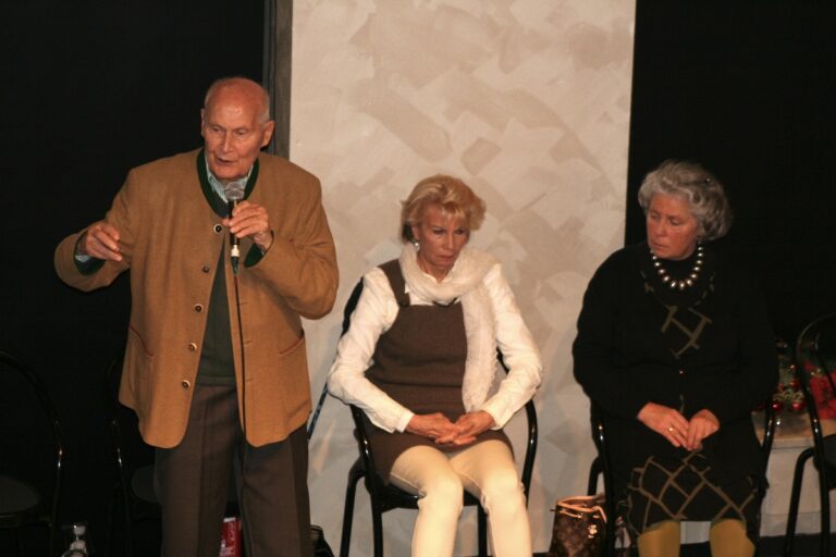 Christina Niederkofler insieme a Bert e Sophie Hellinger